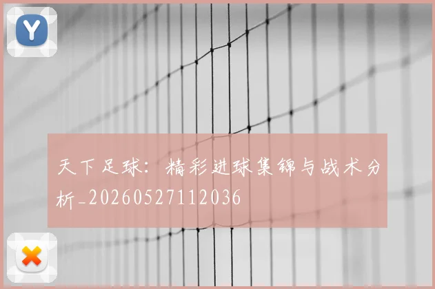 天下足球：精彩进球集锦与战术分析_20260527112036